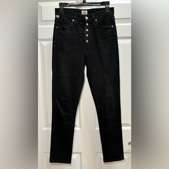 Citizens of Humanity Olivia High Rise Slim Ankle Jean Black Size 26 - Picture 1 of 11